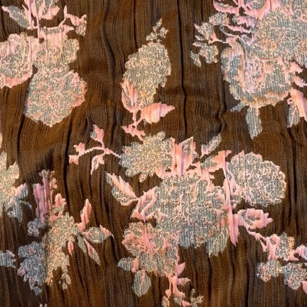 Anthropologie En Saison My World Blush Pink Floral Print Jacquard Mini D… - Picture 8 of 10